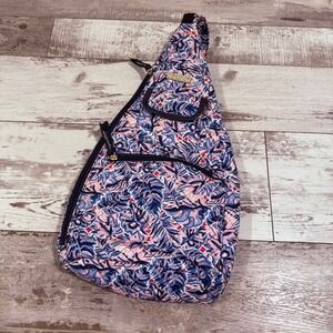 Simply Southern Sling Backpack Pink and Blue